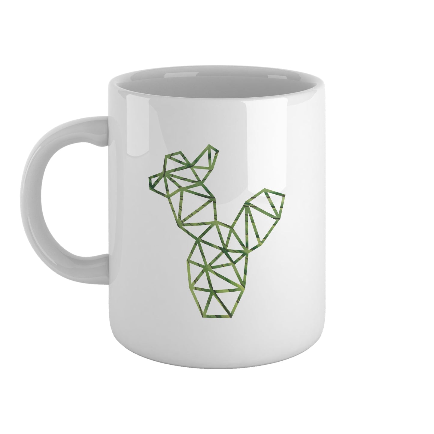 Geometric cactus | Ceramic mug-Ceramic mug-Adnil Creations