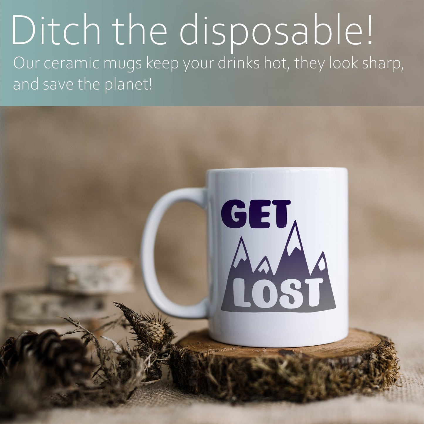 Get lost | Ceramic mug-Ceramic mug-Adnil Creations