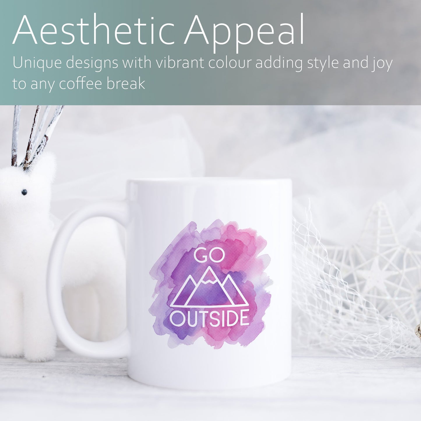 Go outside | Ceramic mug-Ceramic mug-Adnil Creations