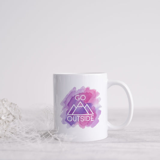 Go outside | Ceramic mug-Ceramic mug-Adnil Creations