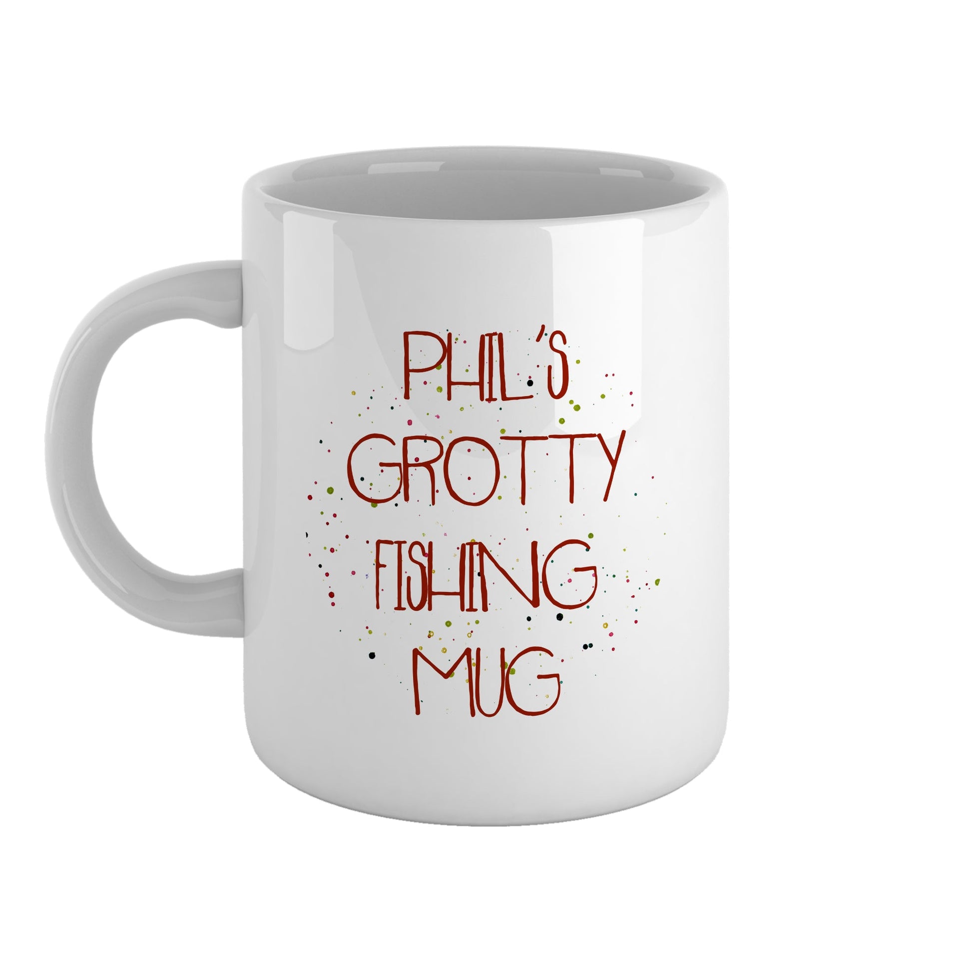 Grotty fishing mug personalised any name | Ceramic mug-Ceramic mug-Adnil Creations