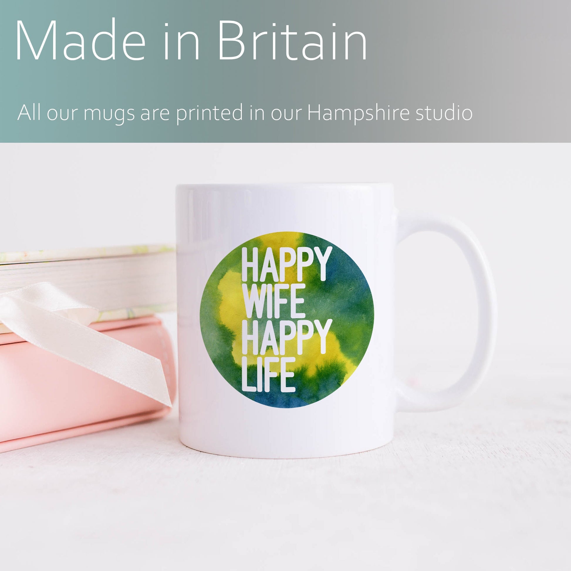 Happy wife, happy life | Ceramic mug-Ceramic mug-Adnil Creations