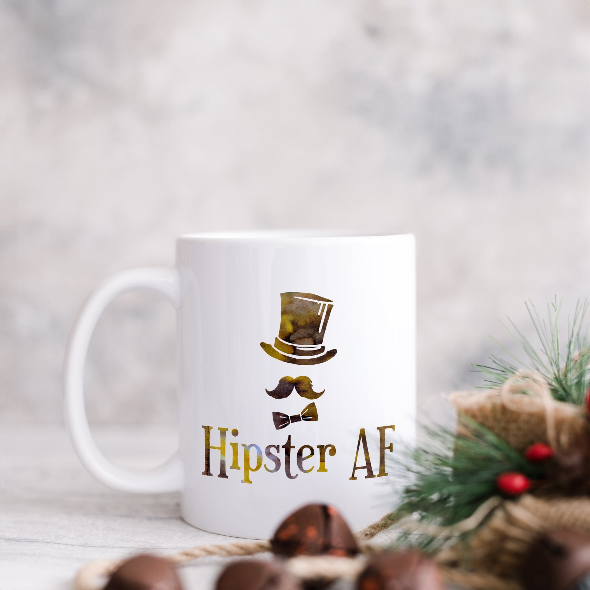 Hipster AF | Ceramic mug-Ceramic mug-Adnil Creations