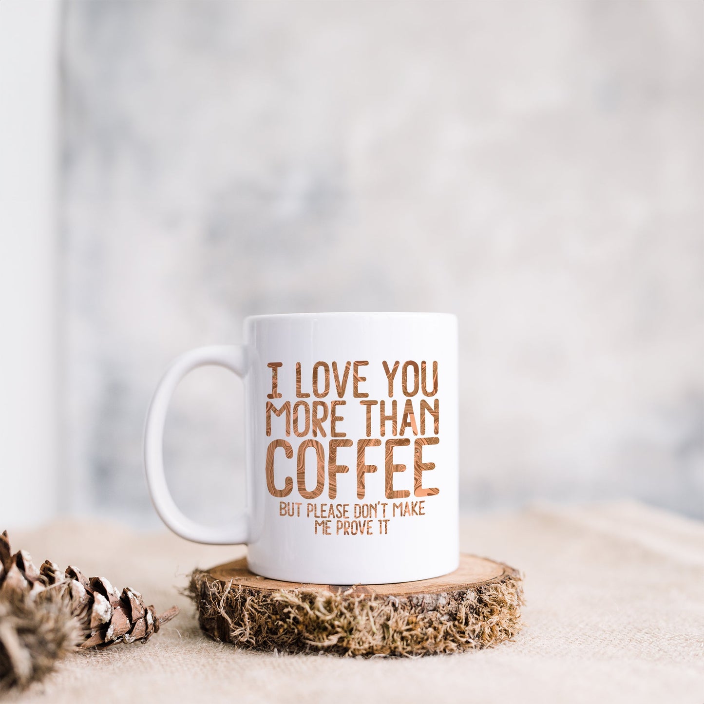 I love you more than coffee | Ceramic mug-Ceramic mug-Adnil Creations