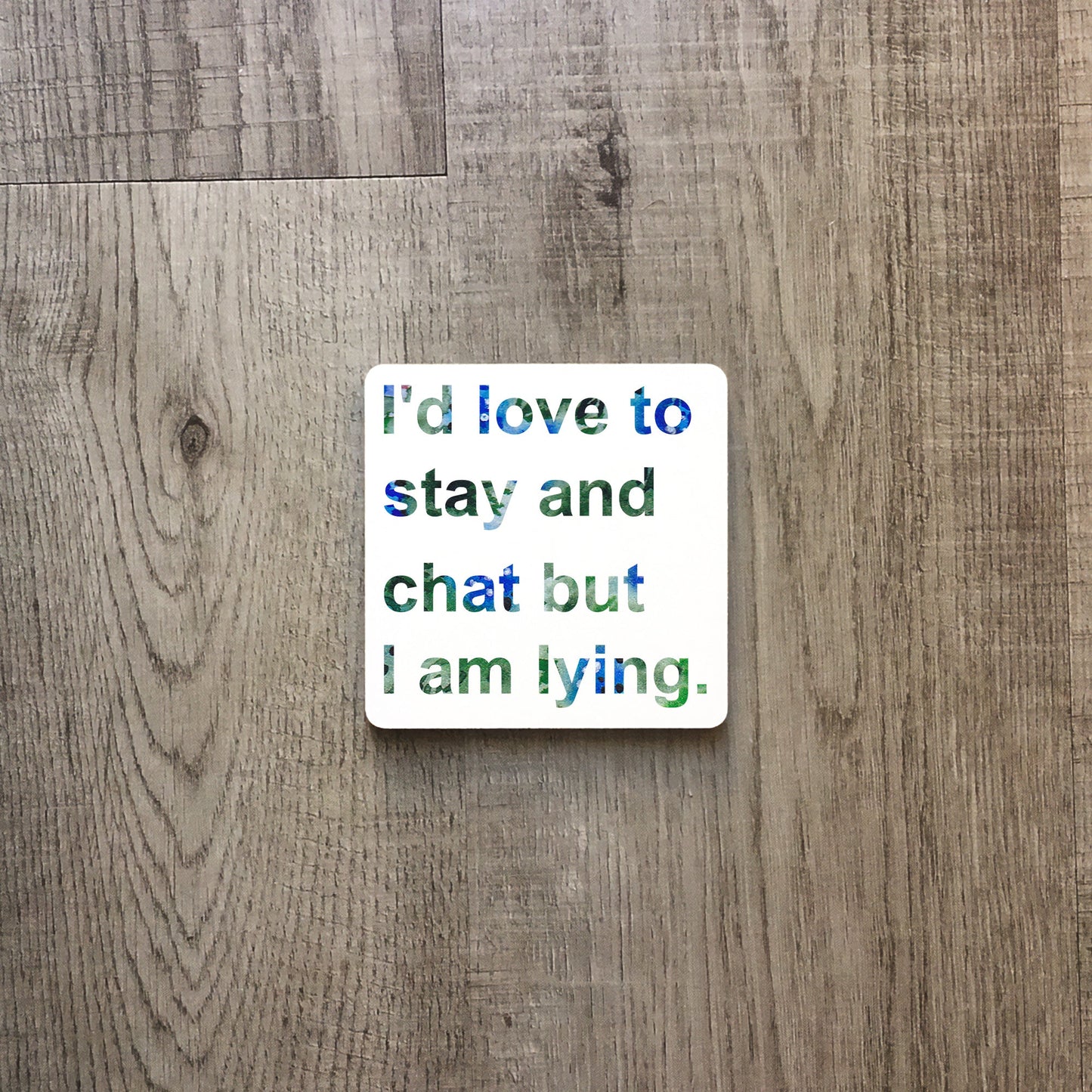 I'd love to stay and chat but I am lying | Ceramic mug-Ceramic mug-Adnil Creations