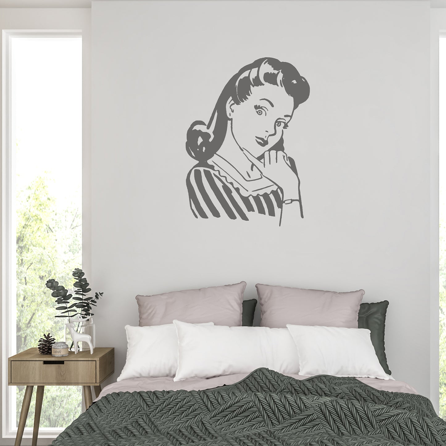 1950's housewife | Wall decal-Wall art-Adnil Creations