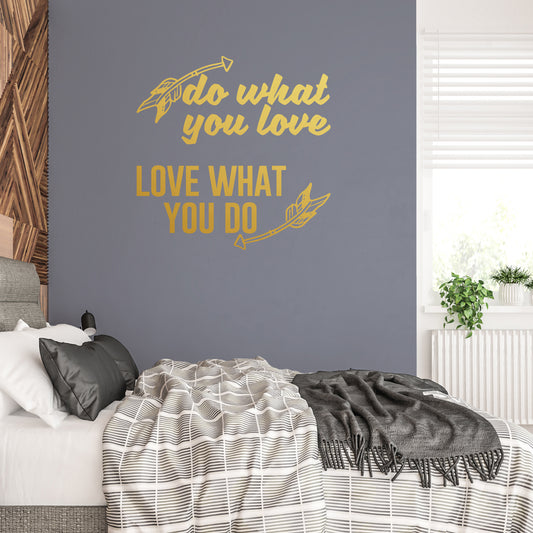 Do what you love, love what you do | Wall quote-Wall quote-Adnil Creations