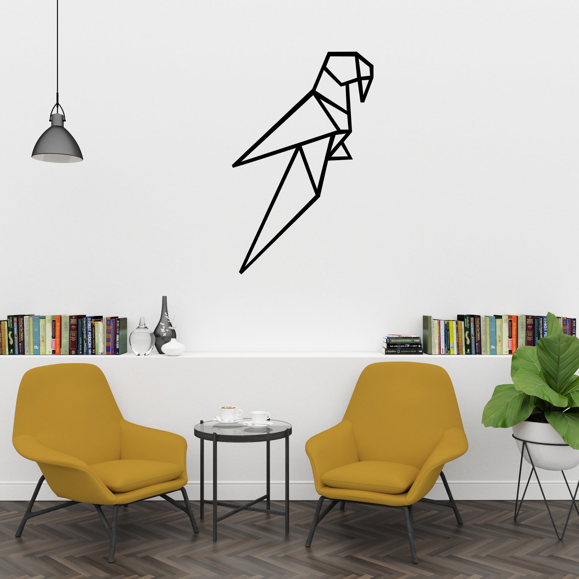 Geometric parrot | Wall decal-Wall art-Adnil Creations