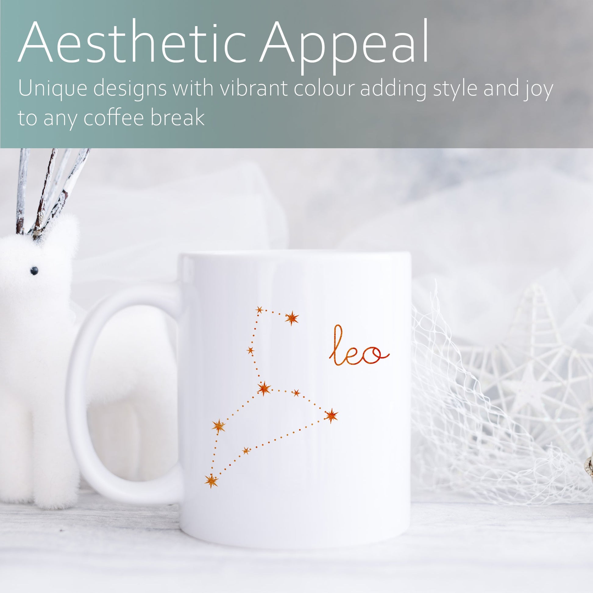 Leo constellation | Ceramic mug-Ceramic mug-Adnil Creations