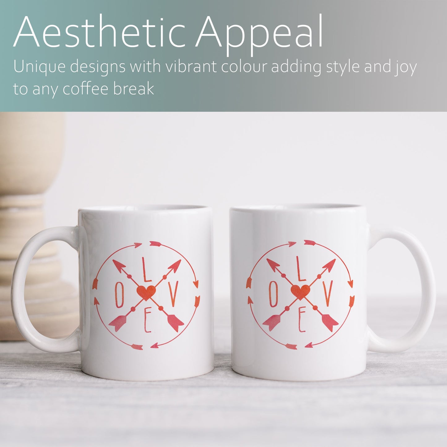 Love compass | Ceramic mug-Ceramic mug-Adnil Creations
