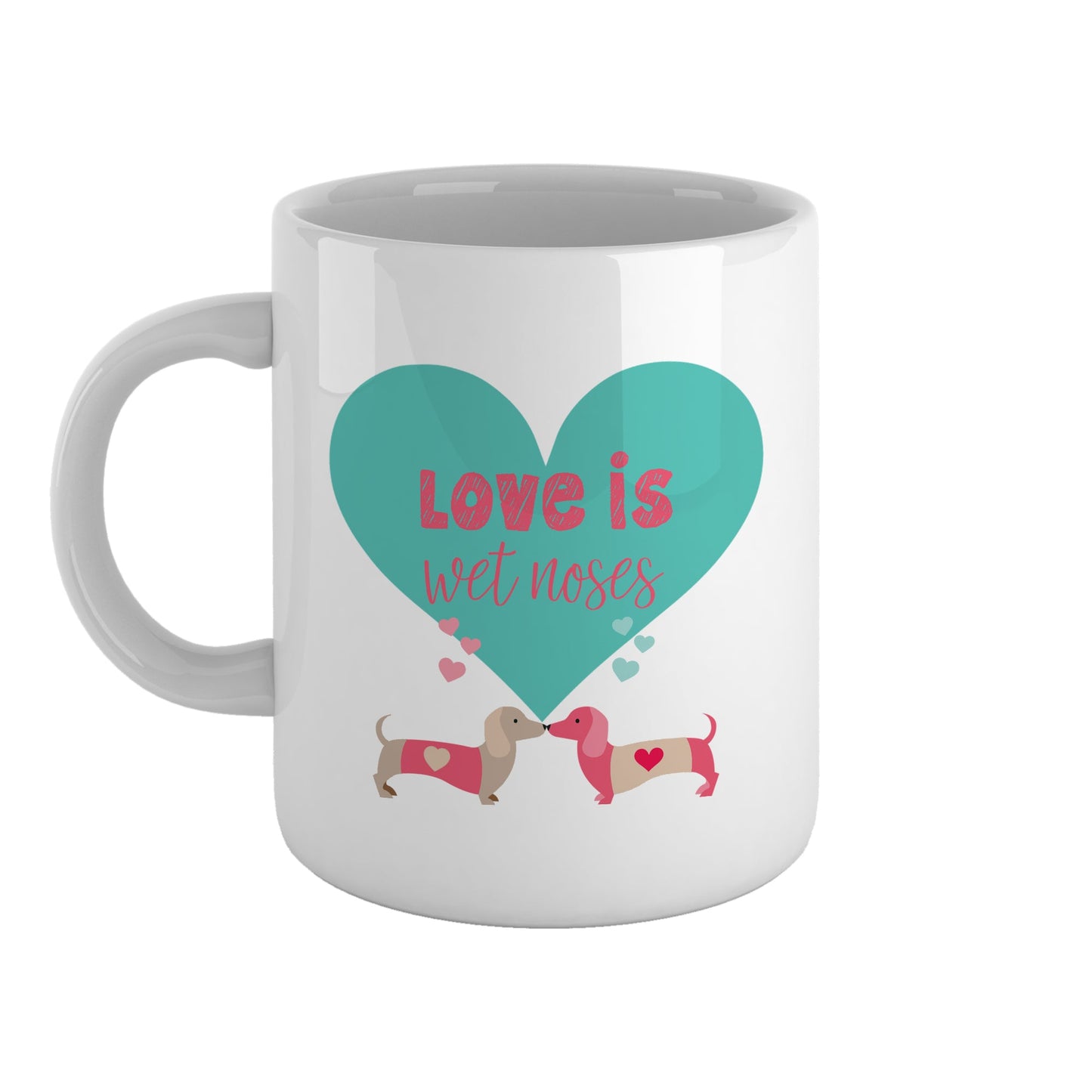 Love is wet noses | Ceramic mug-Ceramic mug-Adnil Creations