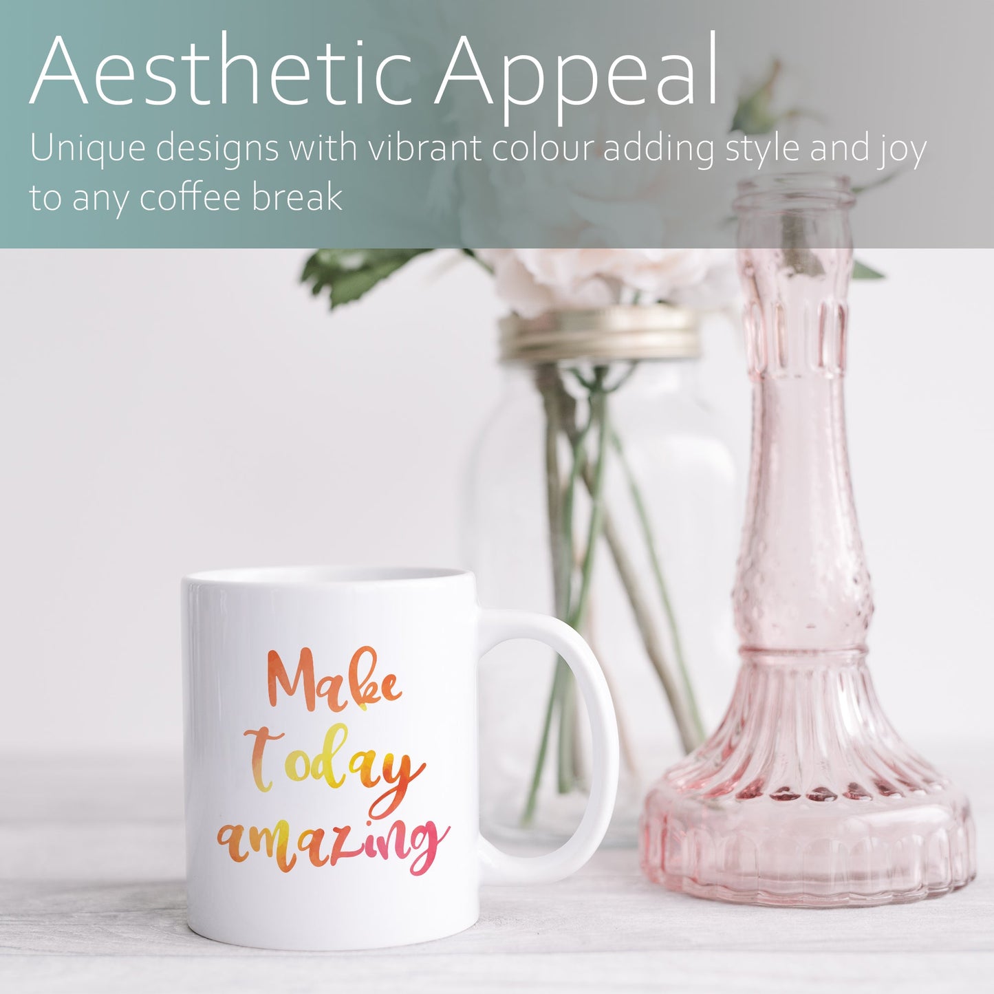 Make today amazing | Ceramic mug-Ceramic mug-Adnil Creations