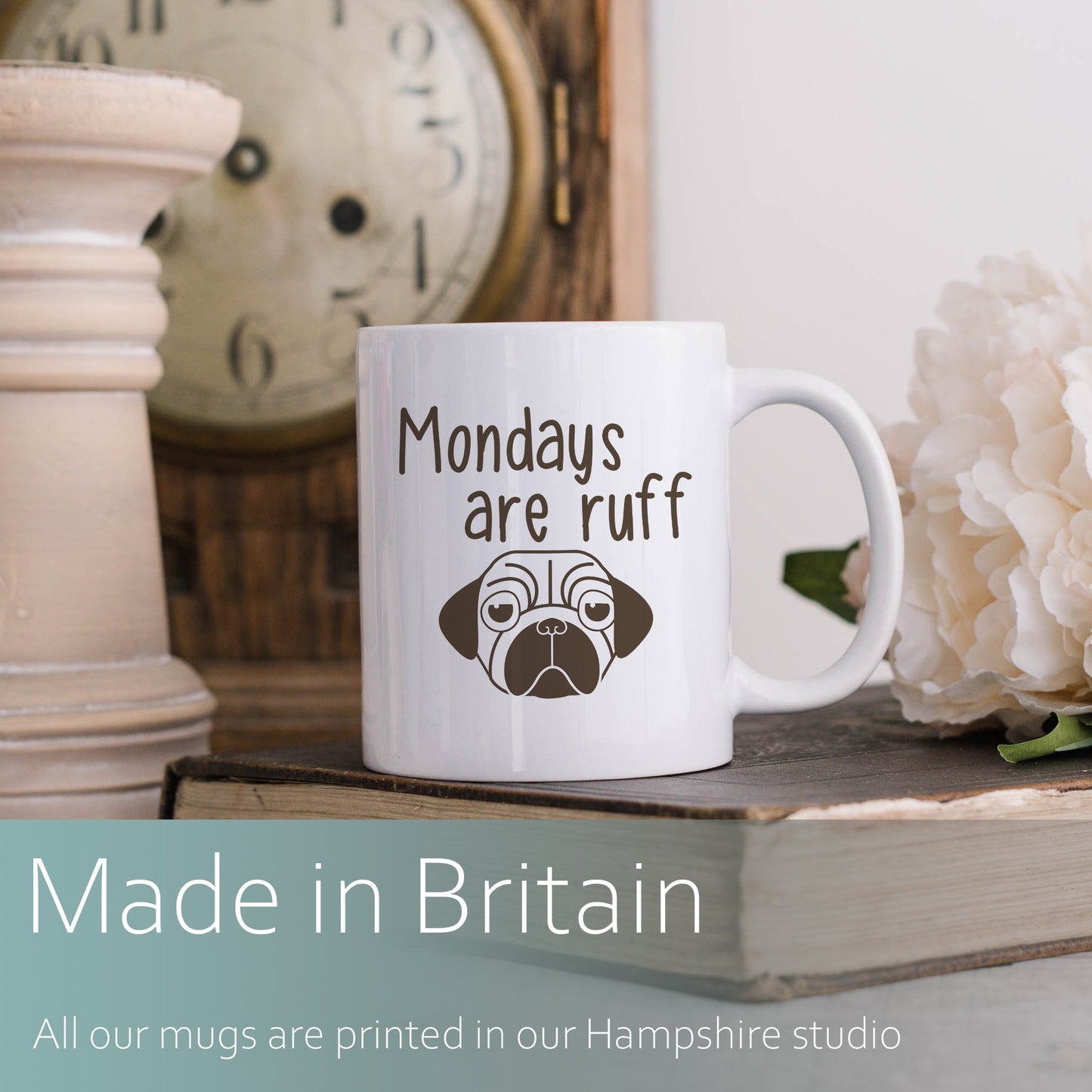 Mondays are ruff | Ceramic mug-Ceramic mug-Adnil Creations