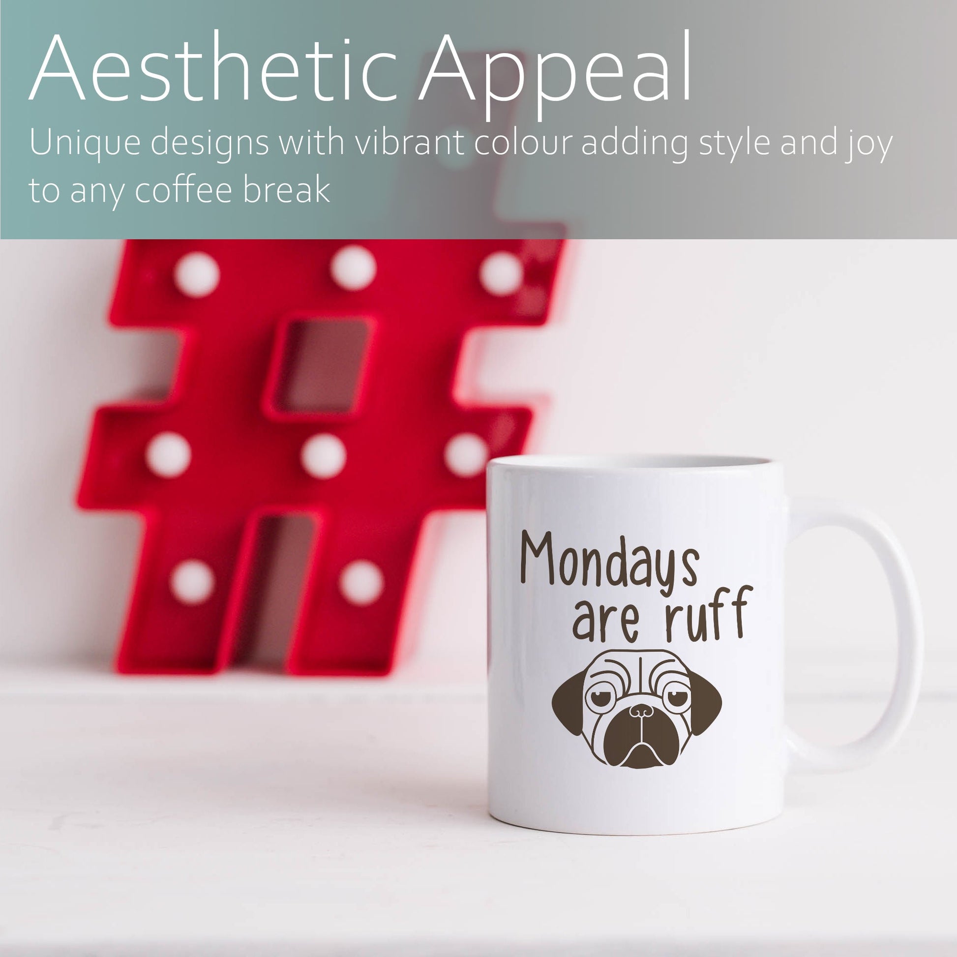 Mondays are ruff | Ceramic mug-Ceramic mug-Adnil Creations