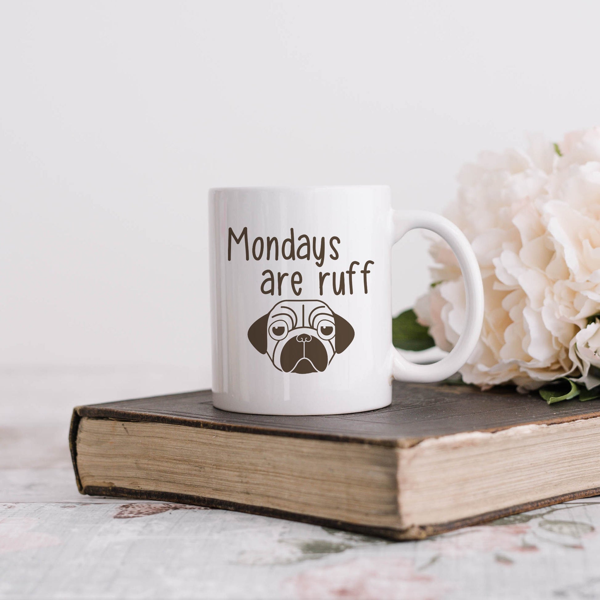 Mondays are ruff | Ceramic mug-Ceramic mug-Adnil Creations