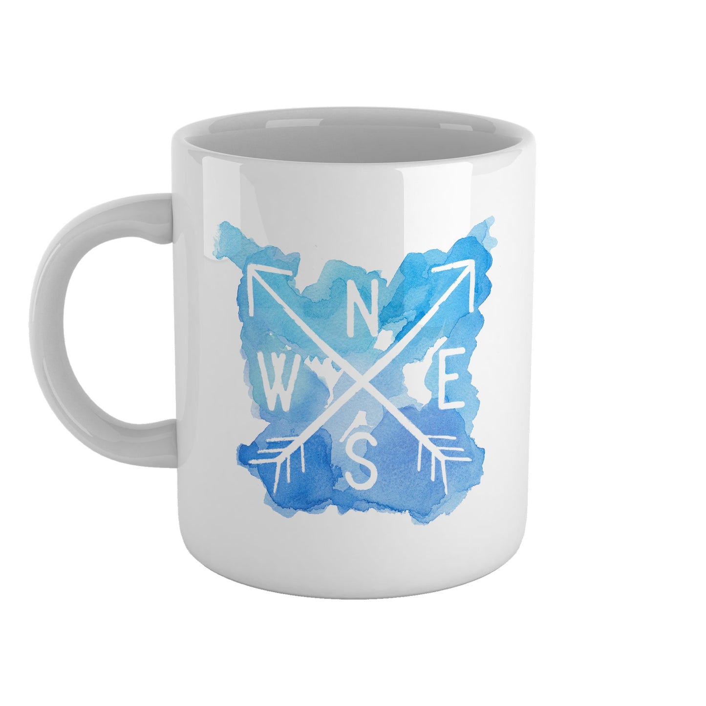 NESW Compass | Ceramic mug-Ceramic mug-Adnil Creations