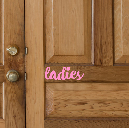 Ladies | Door decal-Door decal-Adnil Creations
