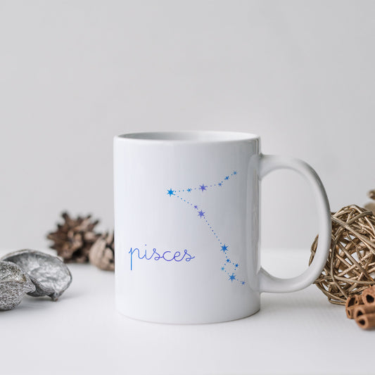 Pisces constellation | Ceramic mug-Ceramic mug-Adnil Creations