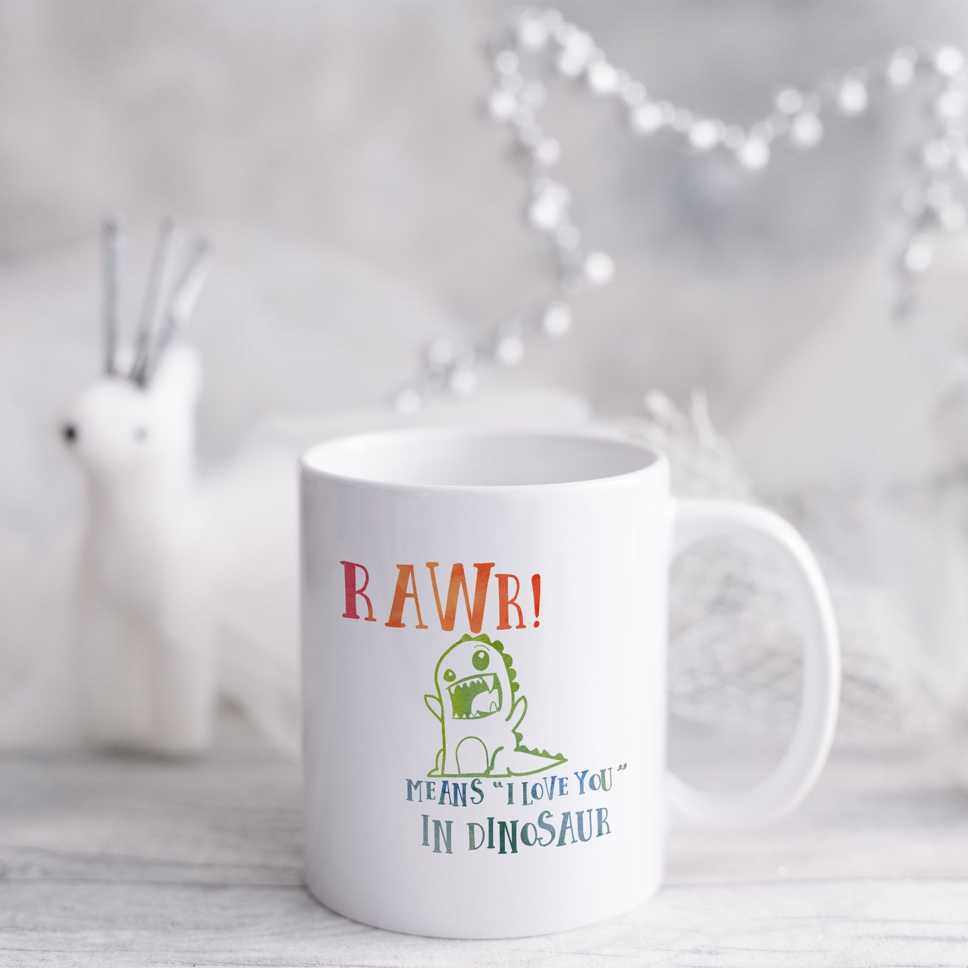 Rawr means I love you in dinosaur | Ceramic mug-Ceramic mug-Adnil Creations