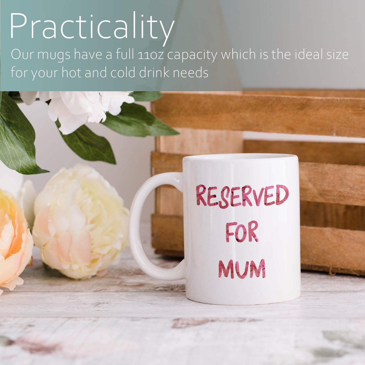 Reserved for mum | Ceramic mug-Ceramic mug-Adnil Creations