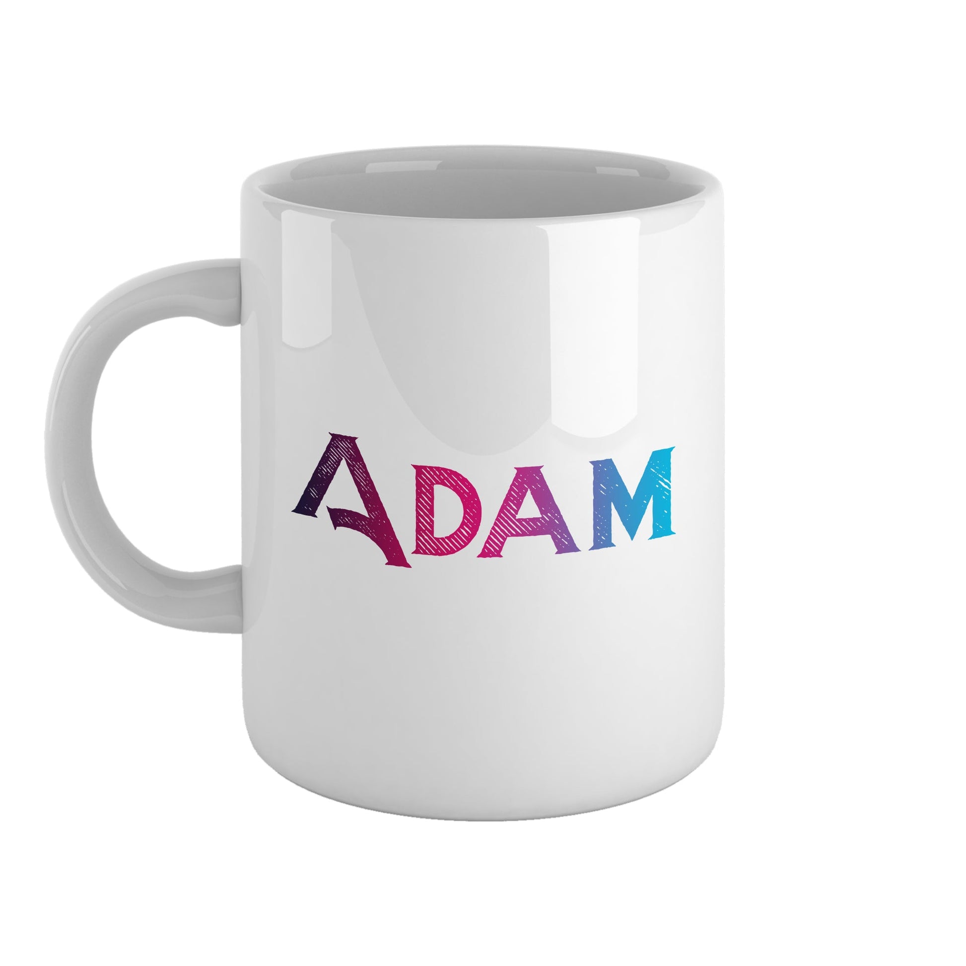 Retro bright ombre personalised name | Ceramic mug-Ceramic mug-Adnil Creations