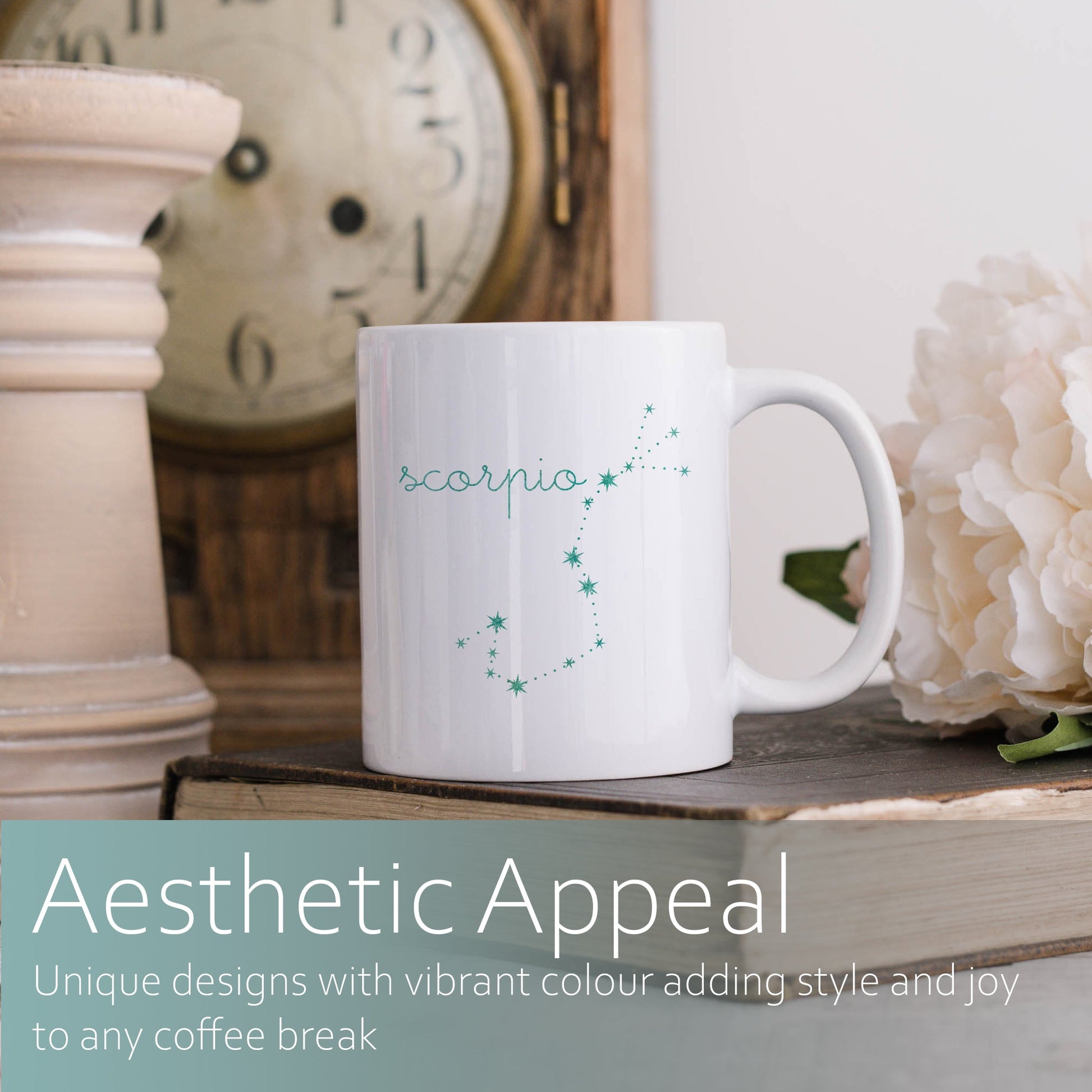 Scorpio constellation | Ceramic mug-Ceramic mug-Adnil Creations