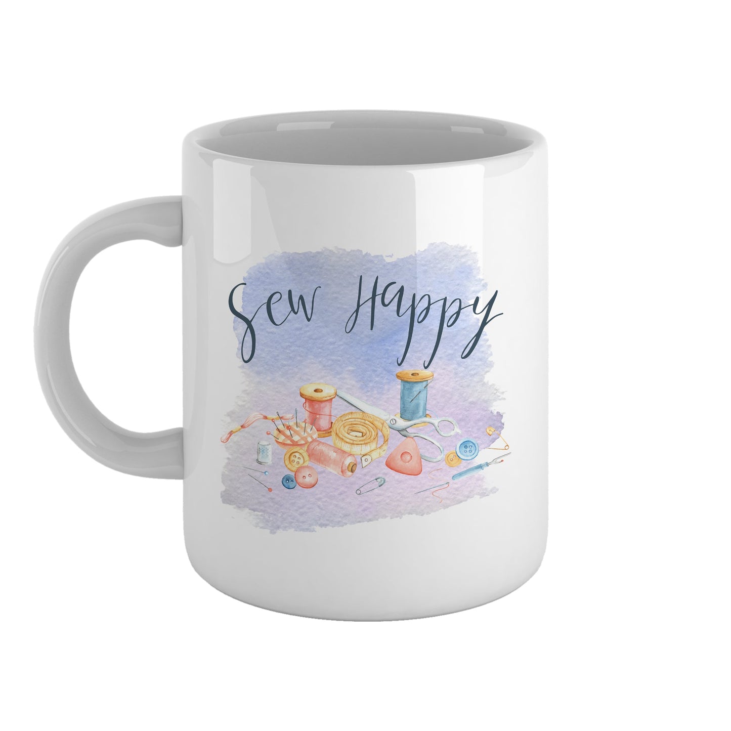 Sew happy | Ceramic mug-Ceramic mug-Adnil Creations