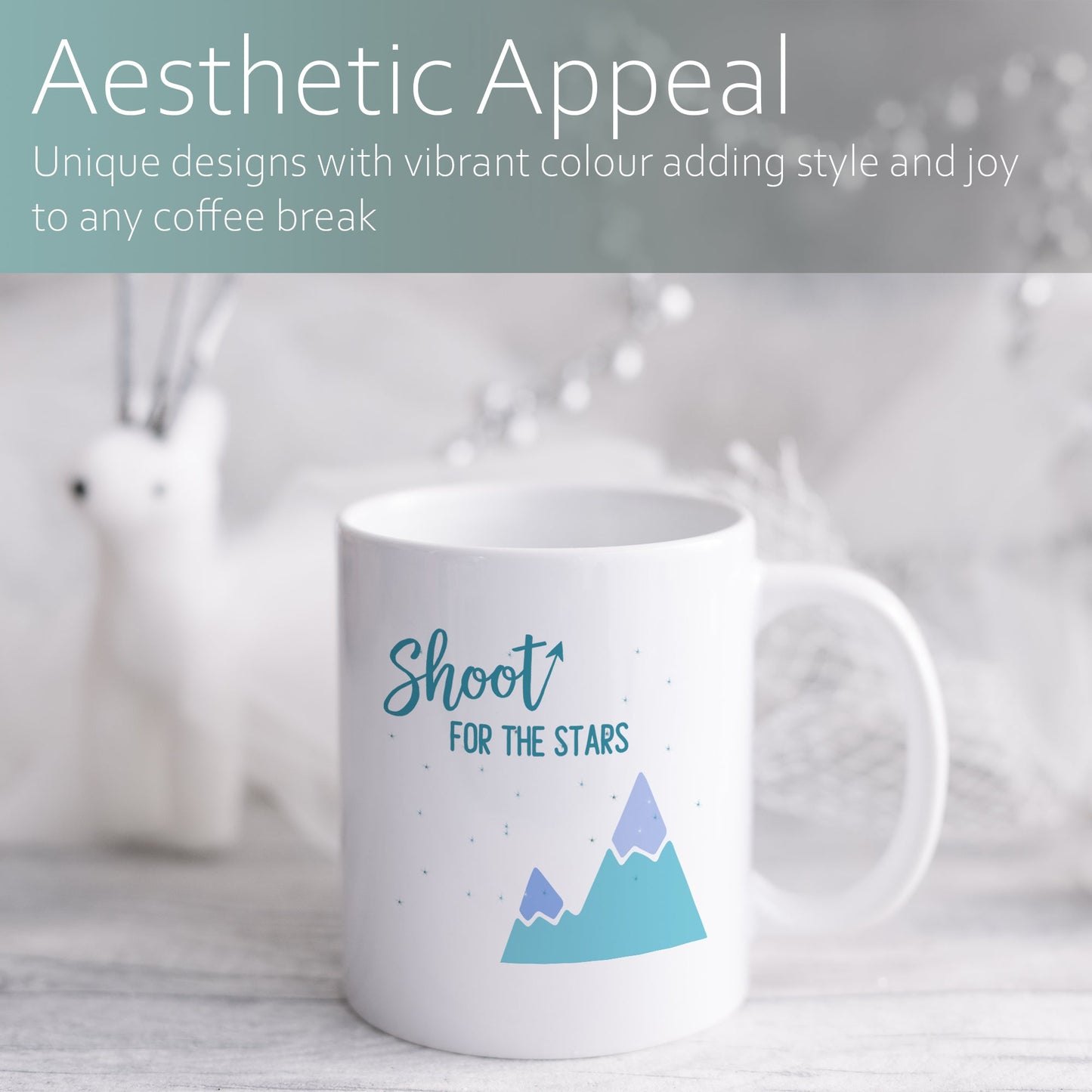 Shoot for the stars | Ceramic mug-Ceramic mug-Adnil Creations