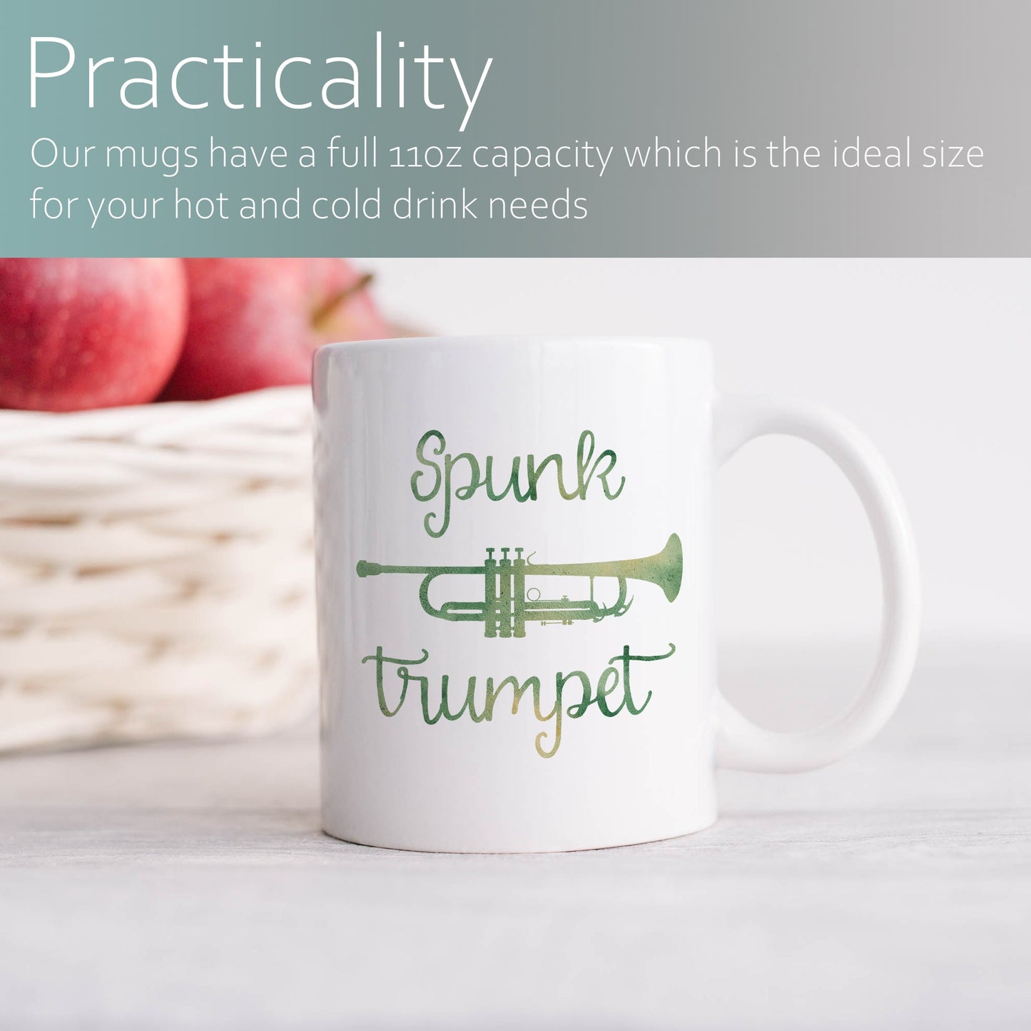 Spunk trumpet | Ceramic mug-Ceramic mug-Adnil Creations