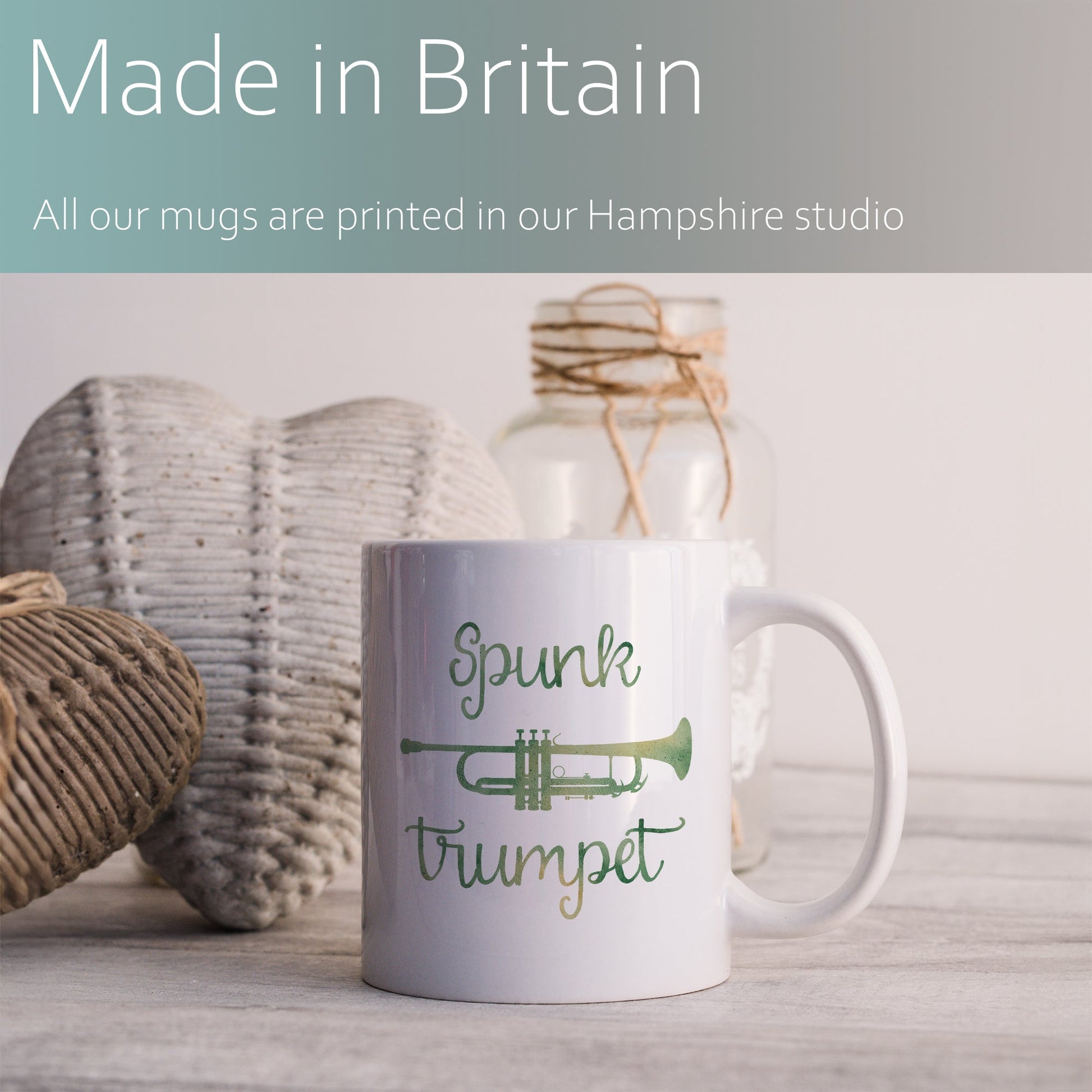 Spunk trumpet | Ceramic mug-Ceramic mug-Adnil Creations