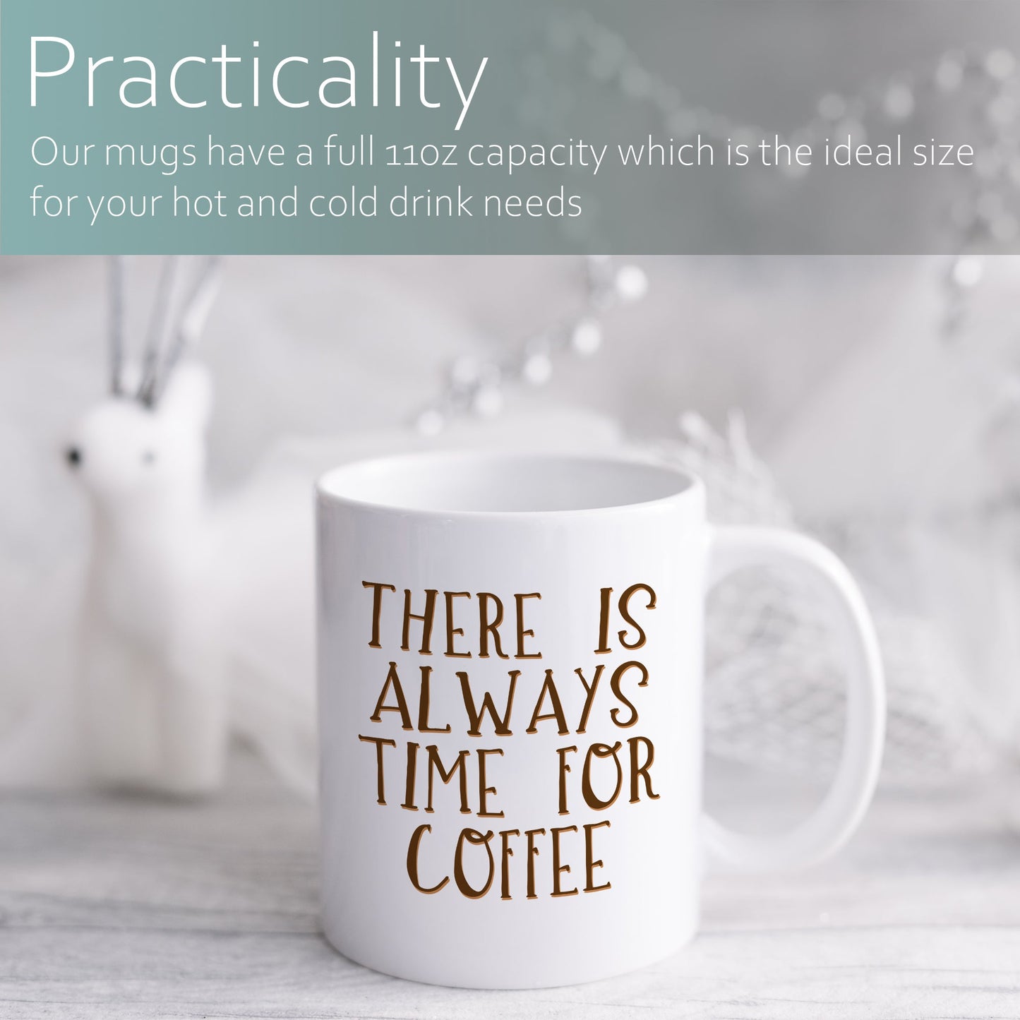 There is always time for coffee | Ceramic mug-Ceramic mug-Adnil Creations