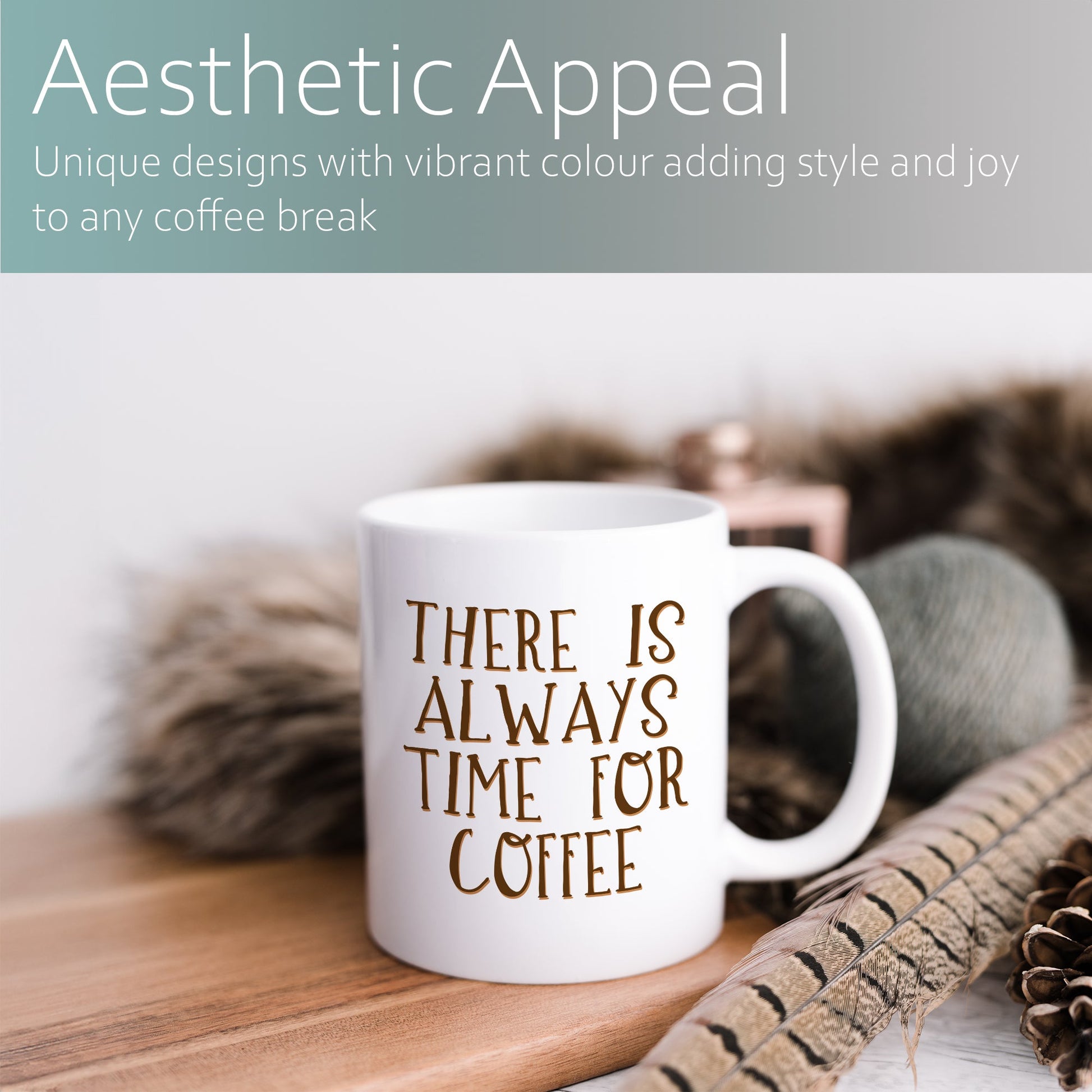 There is always time for coffee | Ceramic mug-Ceramic mug-Adnil Creations