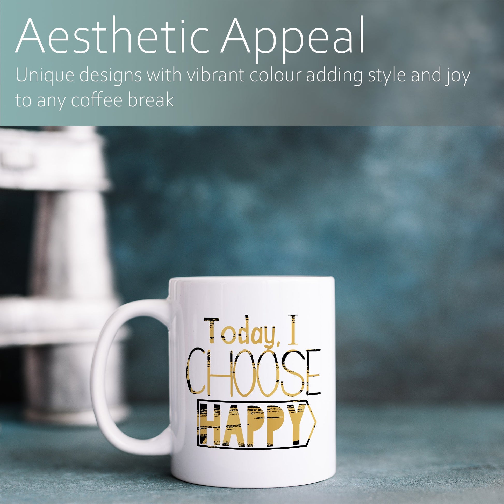 Today I choose happy | Ceramic mug-Ceramic mug-Adnil Creations