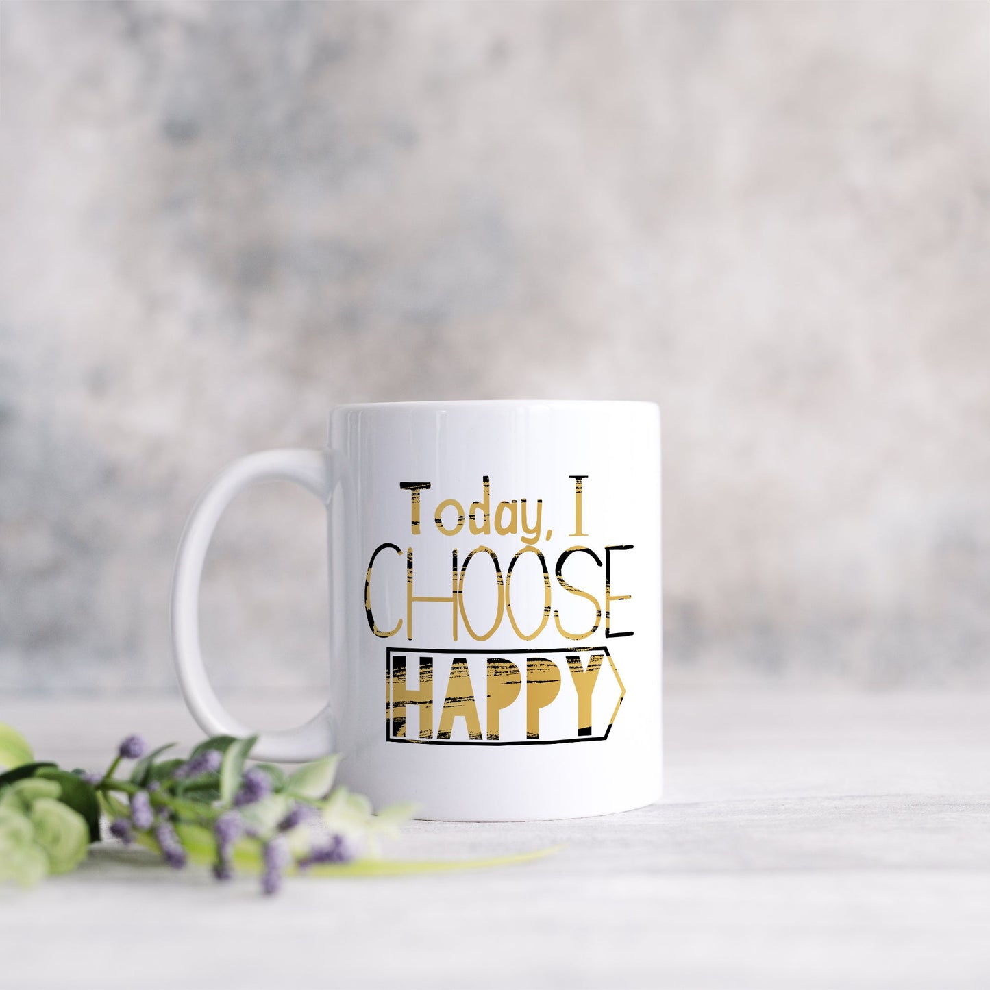 Today I choose happy | Ceramic mug-Ceramic mug-Adnil Creations