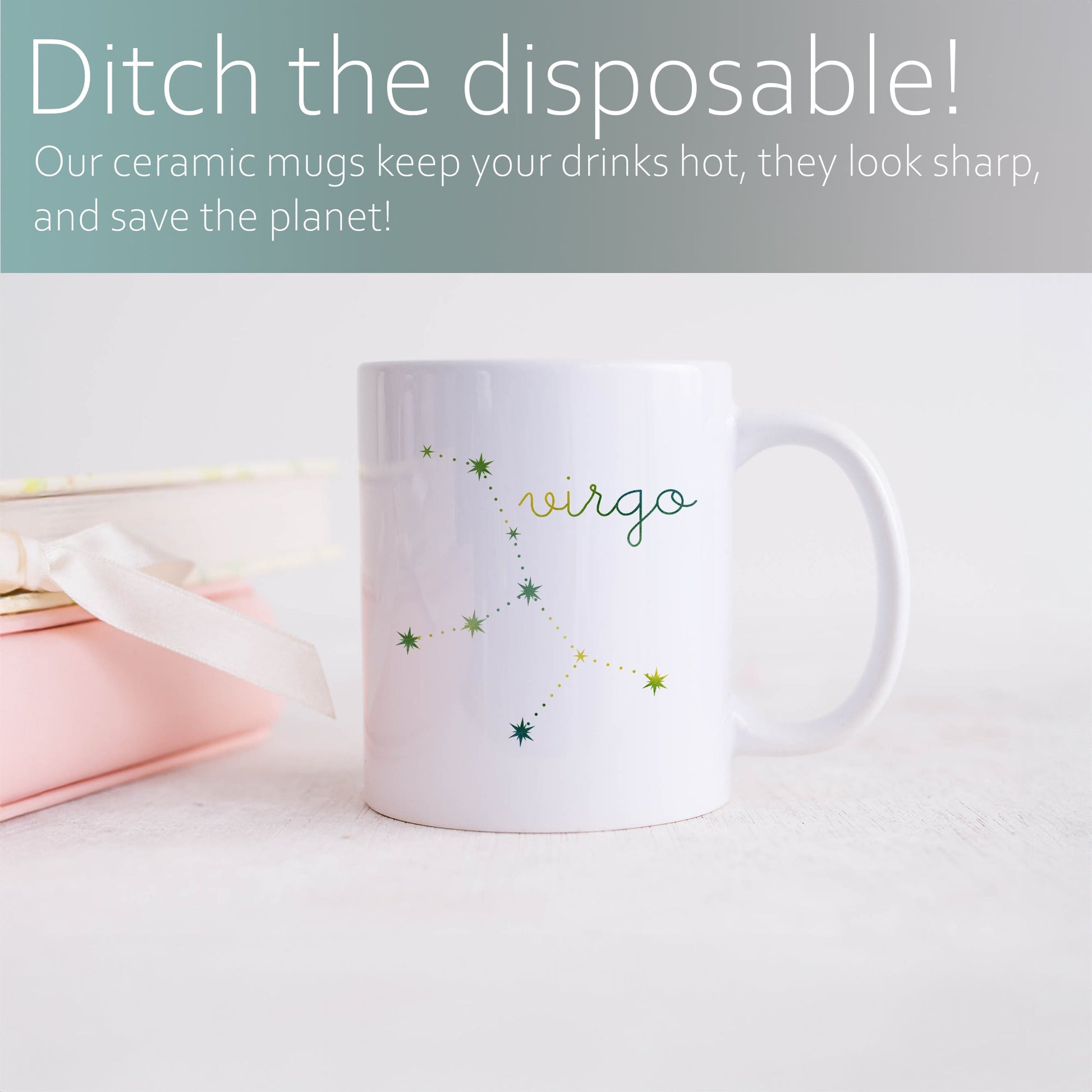 Virgo constellation | Ceramic mug-Ceramic mug-Adnil Creations