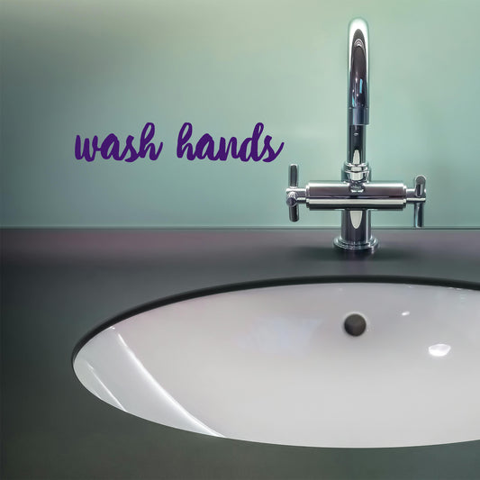 Wash hands | Door decal-Door decal-Adnil Creations