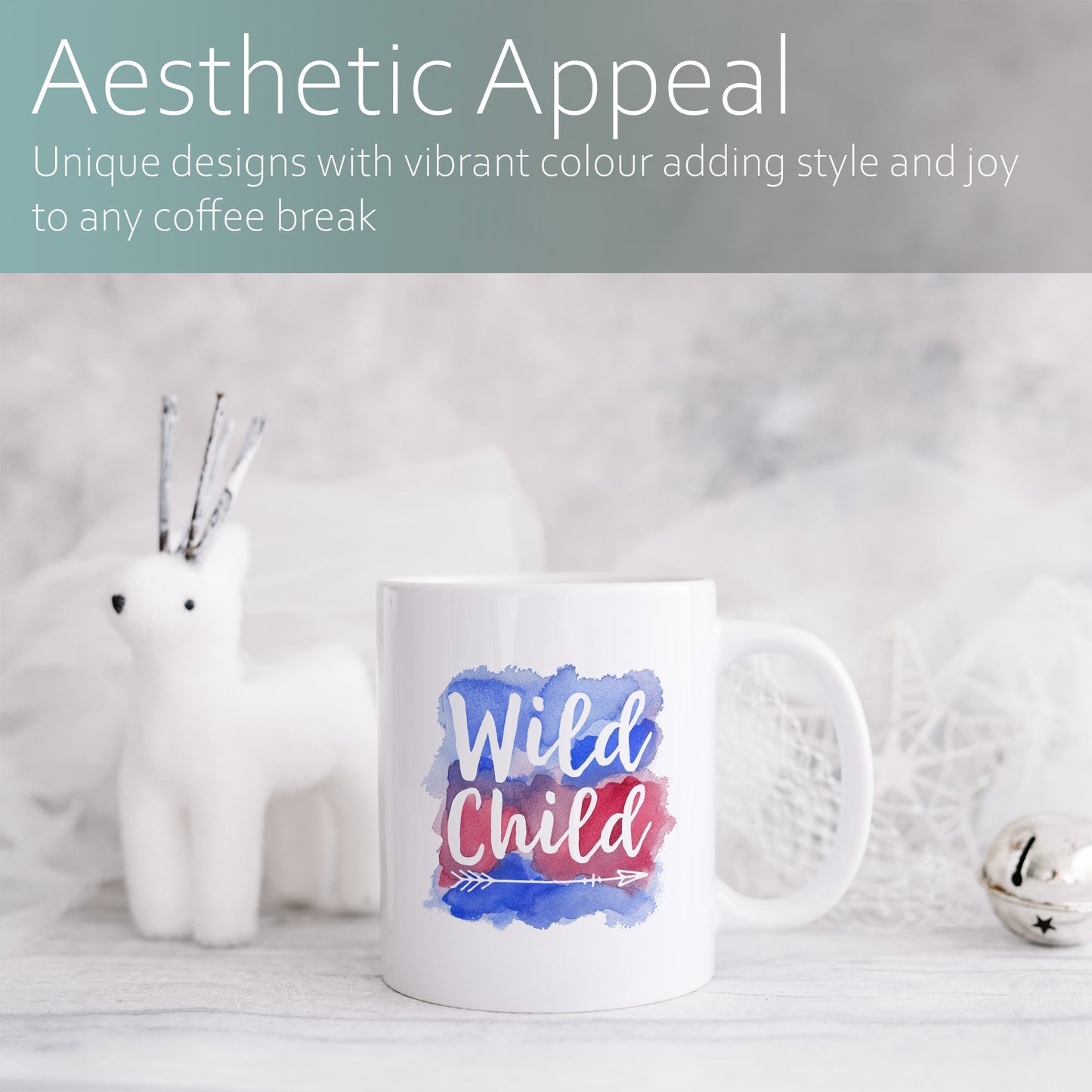 Wild child watercolour | Ceramic mug-Ceramic mug-Adnil Creations