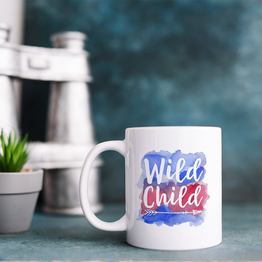 Wild child watercolour | Ceramic mug-Ceramic mug-Adnil Creations