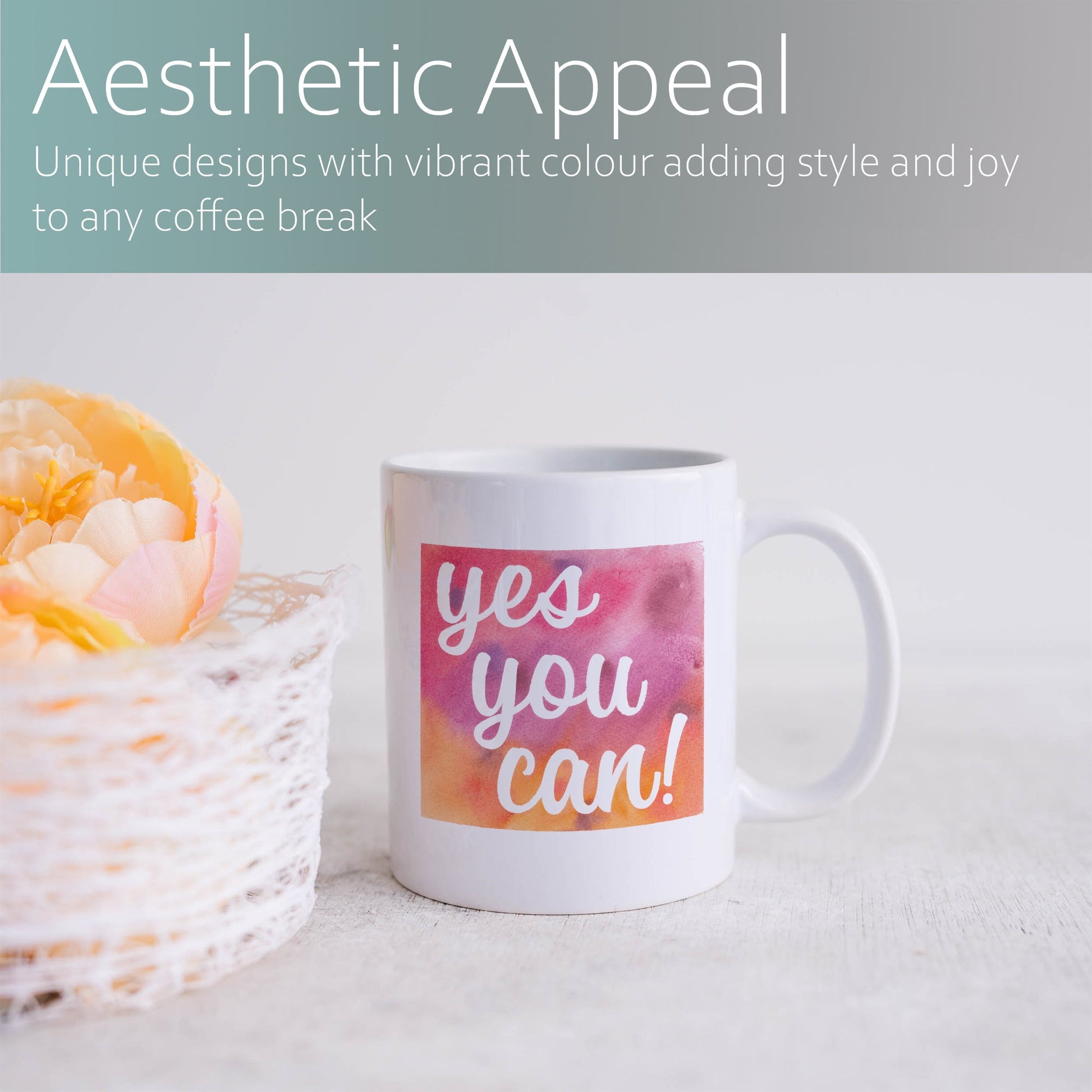 Yes you can | Ceramic mug-Ceramic mug-Adnil Creations