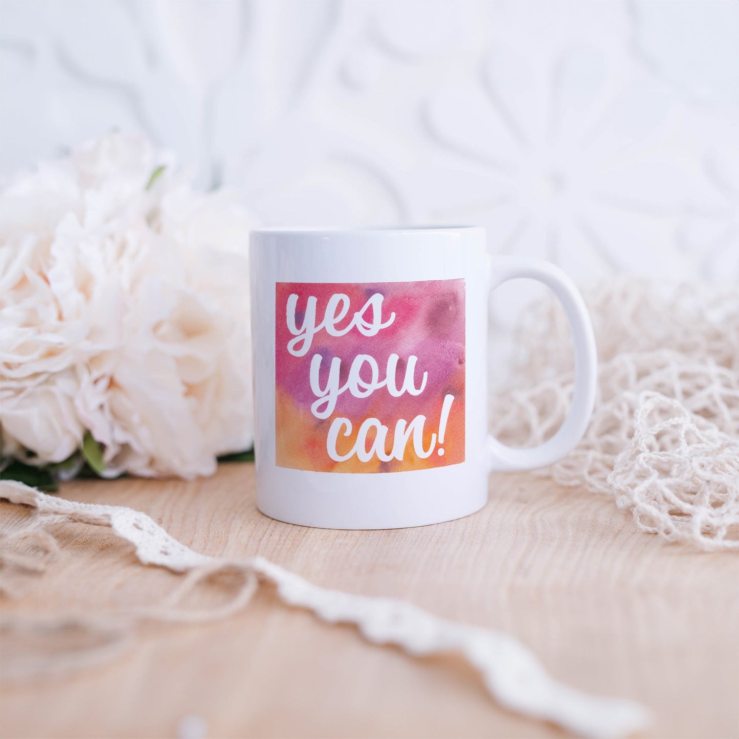 Yes you can | Ceramic mug-Ceramic mug-Adnil Creations