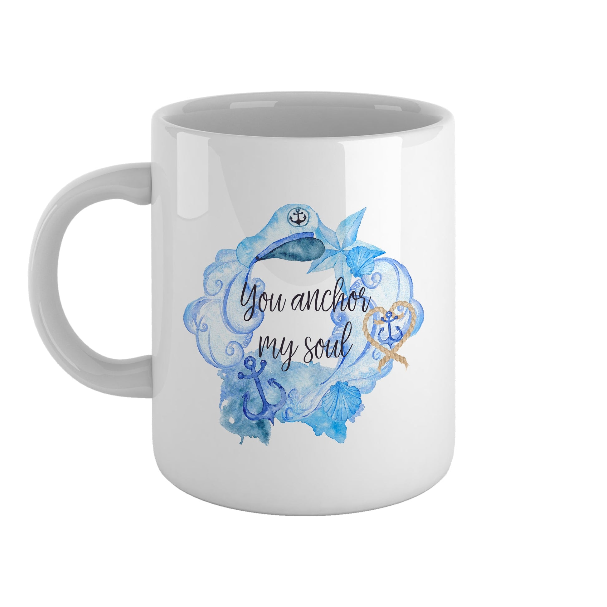 You anchor my soul | Ceramic mug-Ceramic mug-Adnil Creations