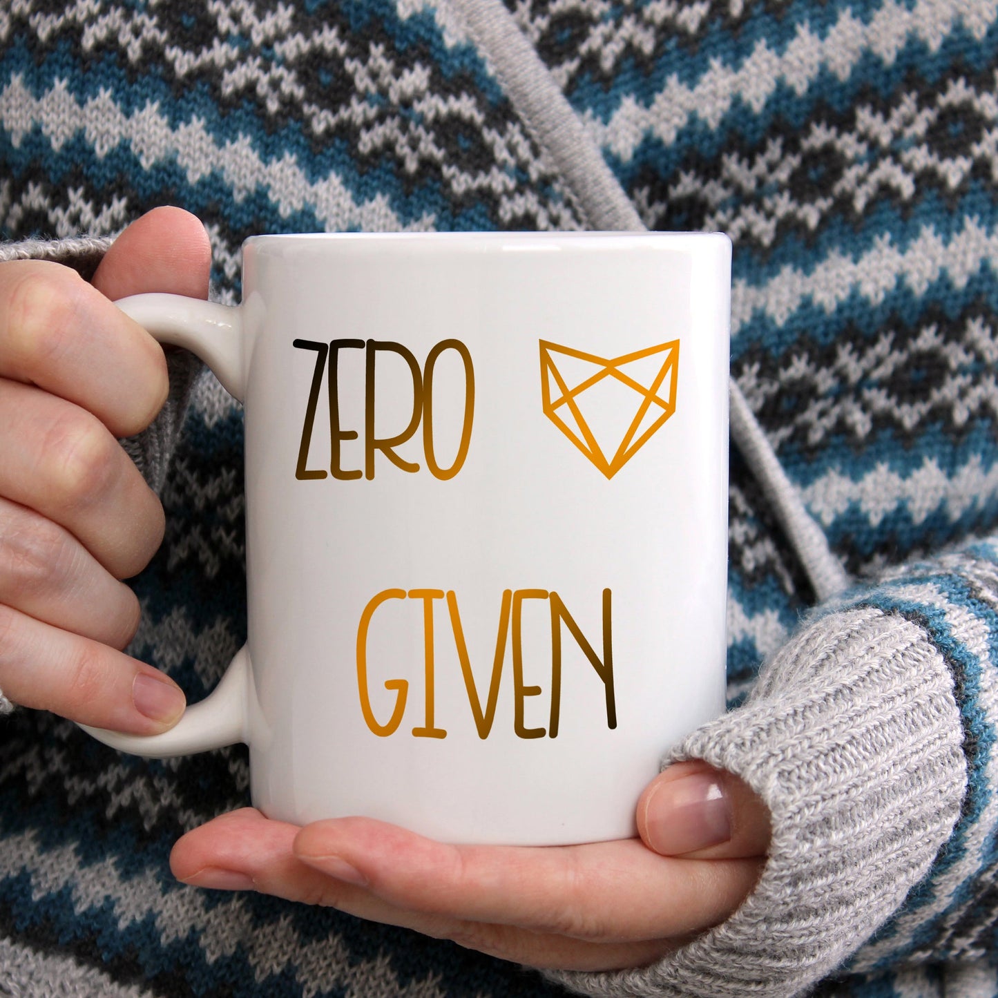 Zero fox given | Ceramic mug - Adnil Creations