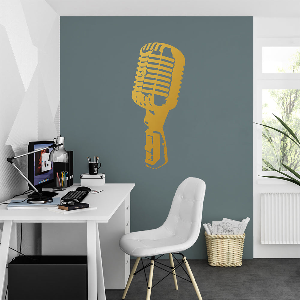 Vintage microphone | Wall decal-Wall art-Adnil Creations