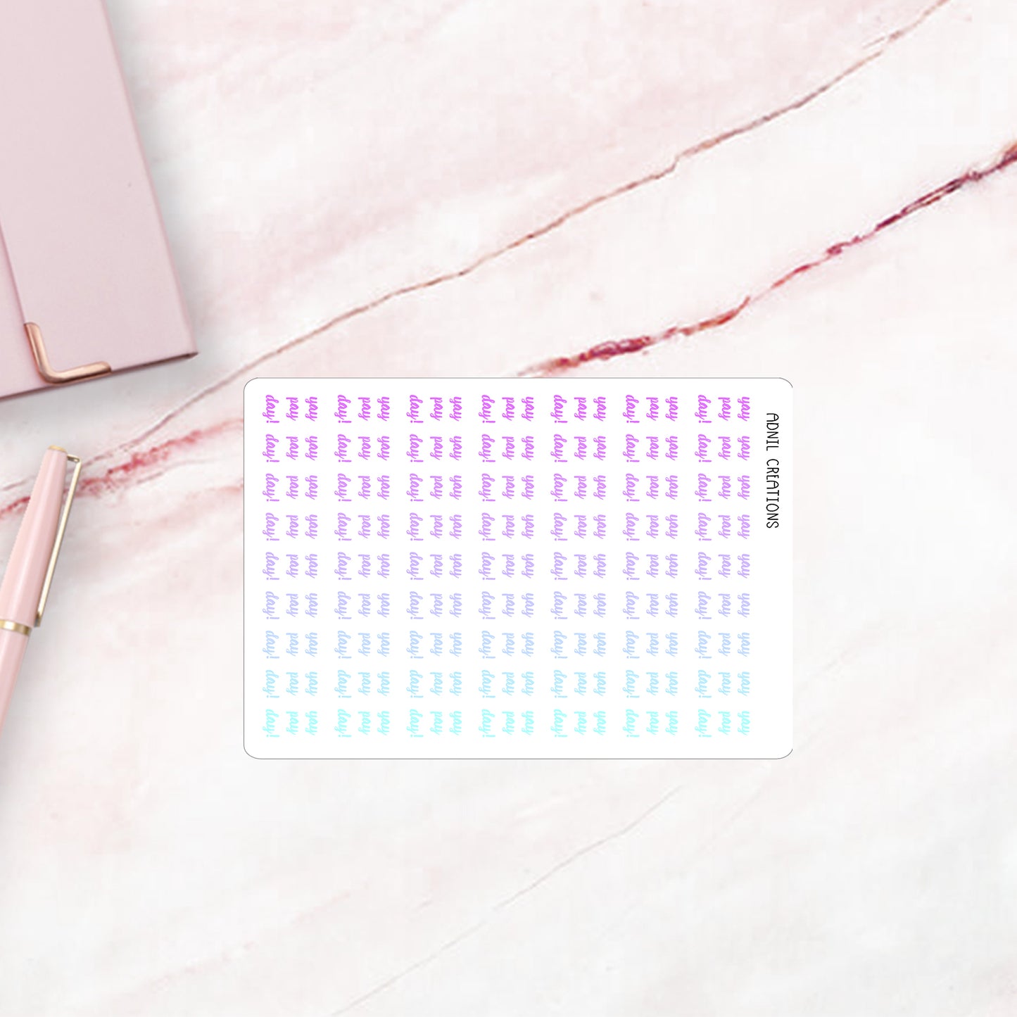 Pay day ombre | Planner stickers - Adnil Creations