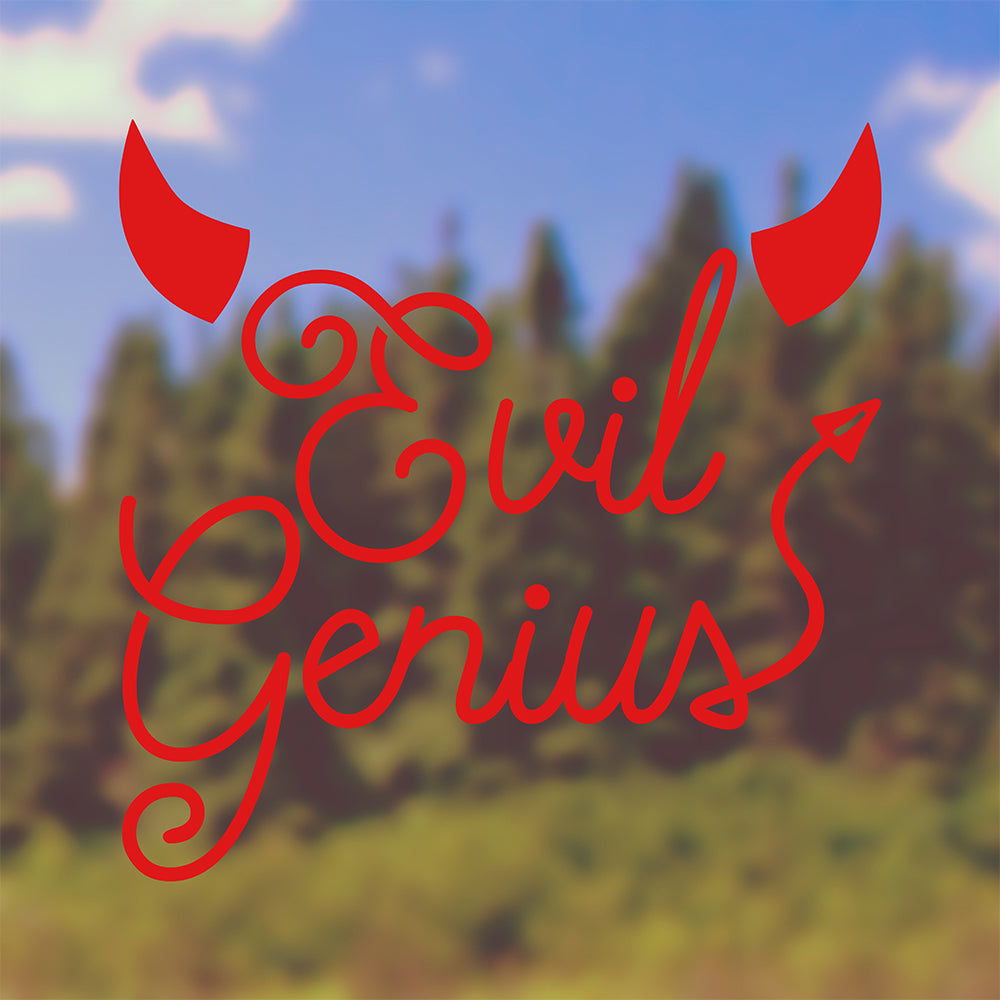 Evil Genius | Bumper sticker-Bumper stickers-Adnil Creations