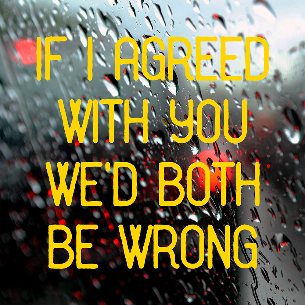 If I agreed with you | Bumper sticker-Bumper stickers-Adnil Creations