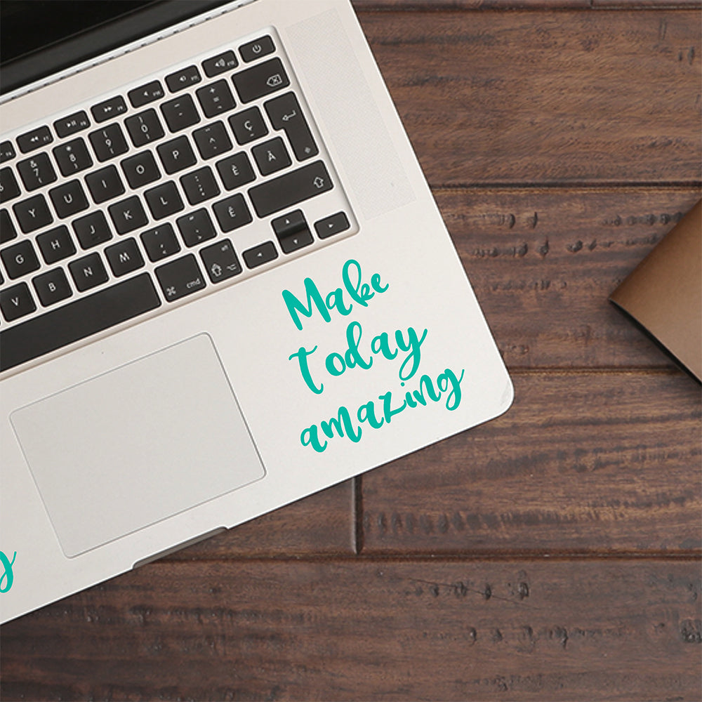 Make today amazing | Trackpad decal-MacBook decal-Adnil Creations