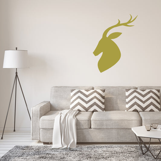 Stag head | Wall decal - Adnil Creations