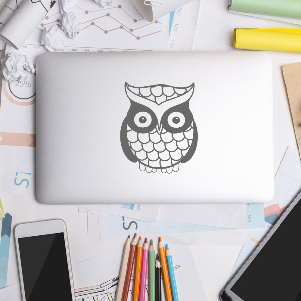 Cute owl | Laptop decal - Adnil Creations