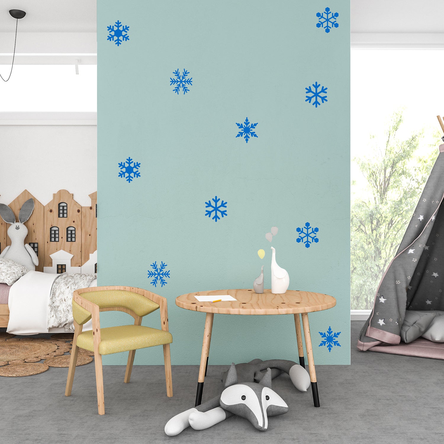 Winter snowflakes | Wall pattern-Repeating pattern-Adnil Creations